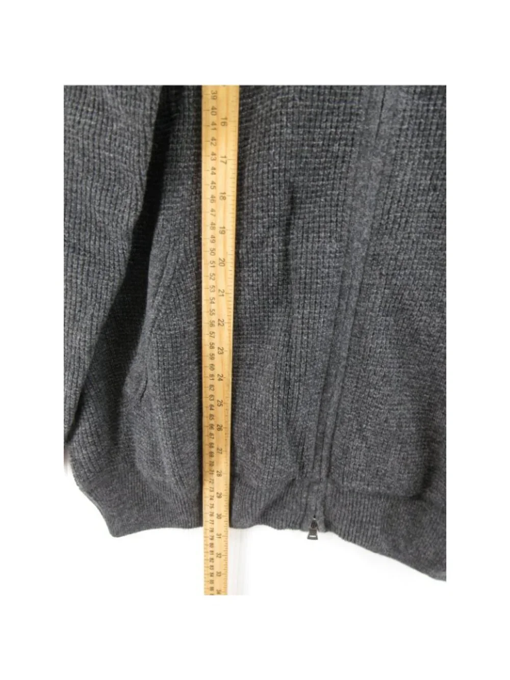 Polo Ralph Lauren Sweater 2XB Big Charcoal Merino Wool Cardigan Thermal